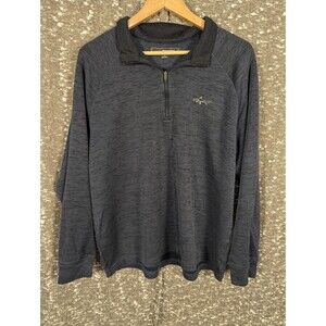 Greg Norman Blue Performance Quarter Zip Pullover Golf Sweatshirt Men's‎ Large